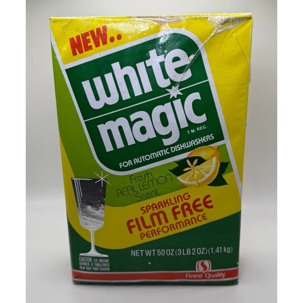 Vintage sealed dishwasher soap film‎ free real lemon scent.
